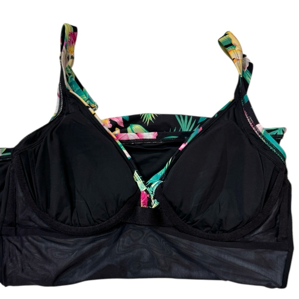 Tommy Bahama Orchid Garden Underwire Tankini Top - Picture 9 of 10